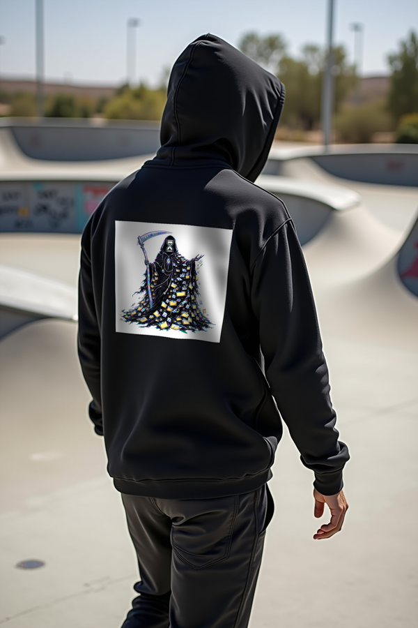 The Hourglass Reaper hoodie black