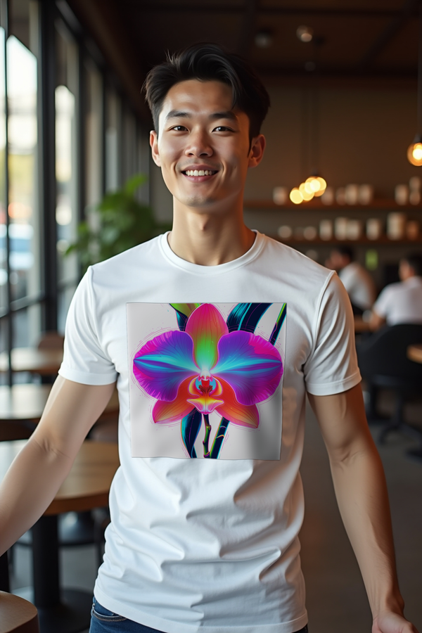 Prism Orchid Tee White