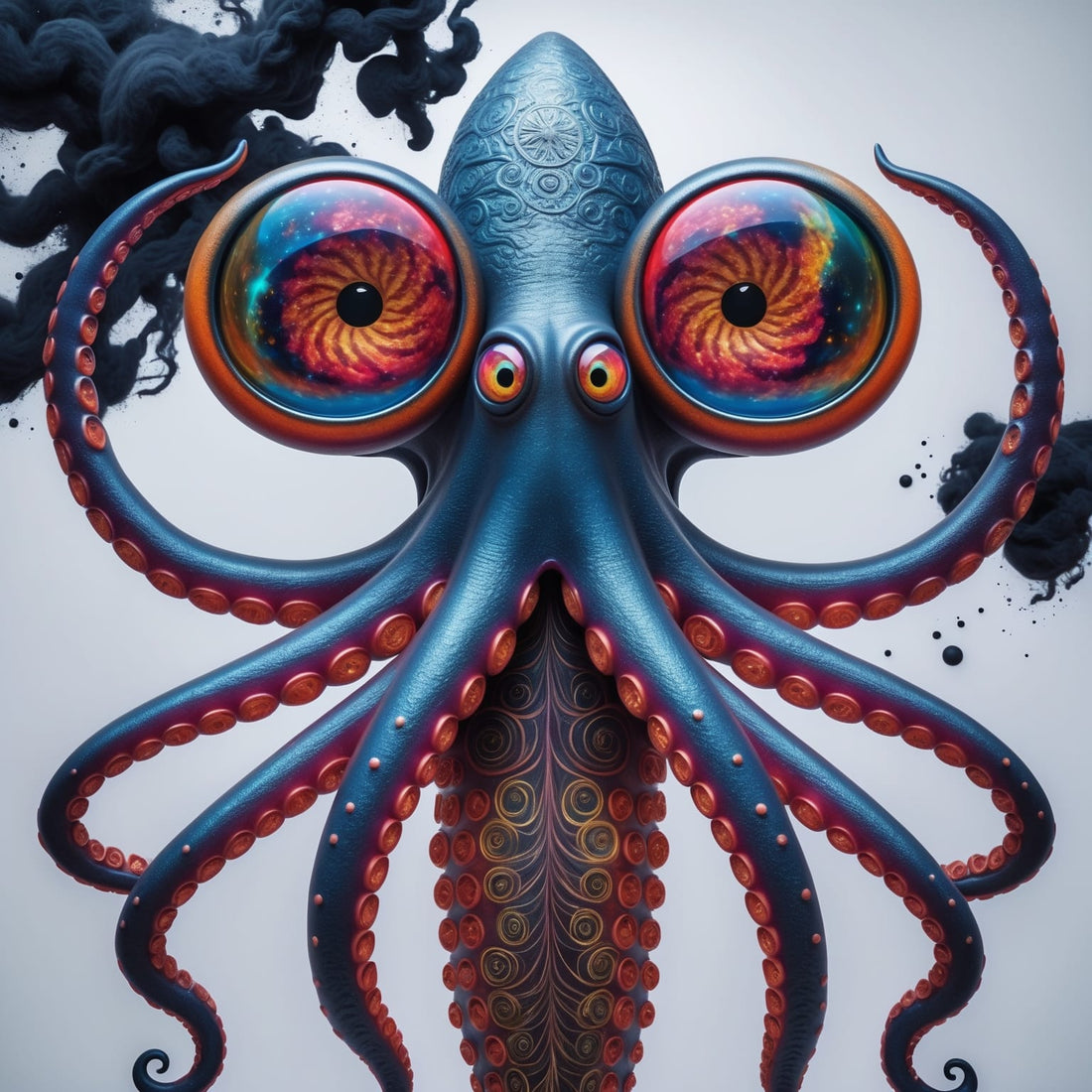 Bioluminescent giant squid