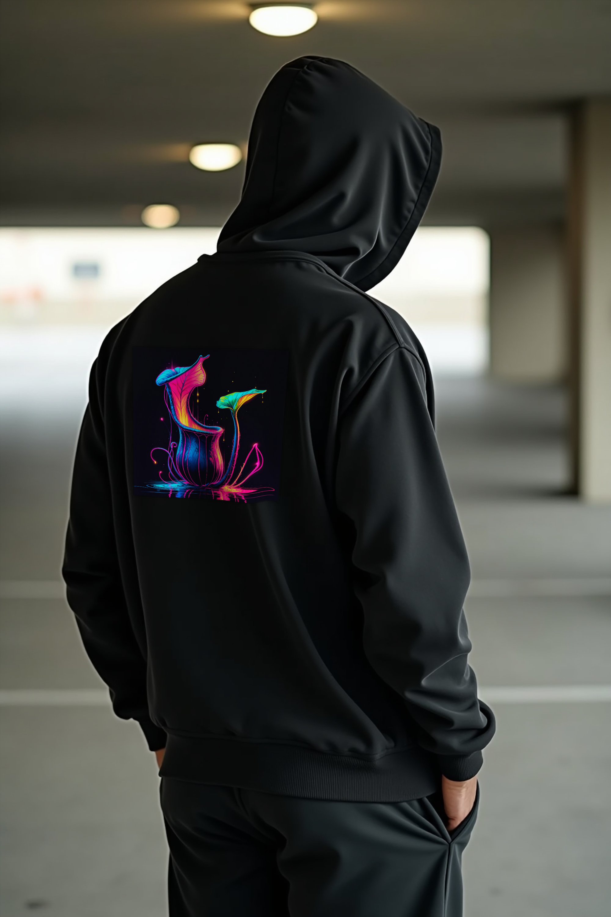 Carnivora Bloom Hoodie - Black detail