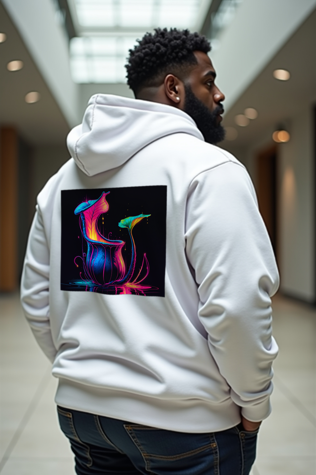Carnivora Bloom Hoodie - White