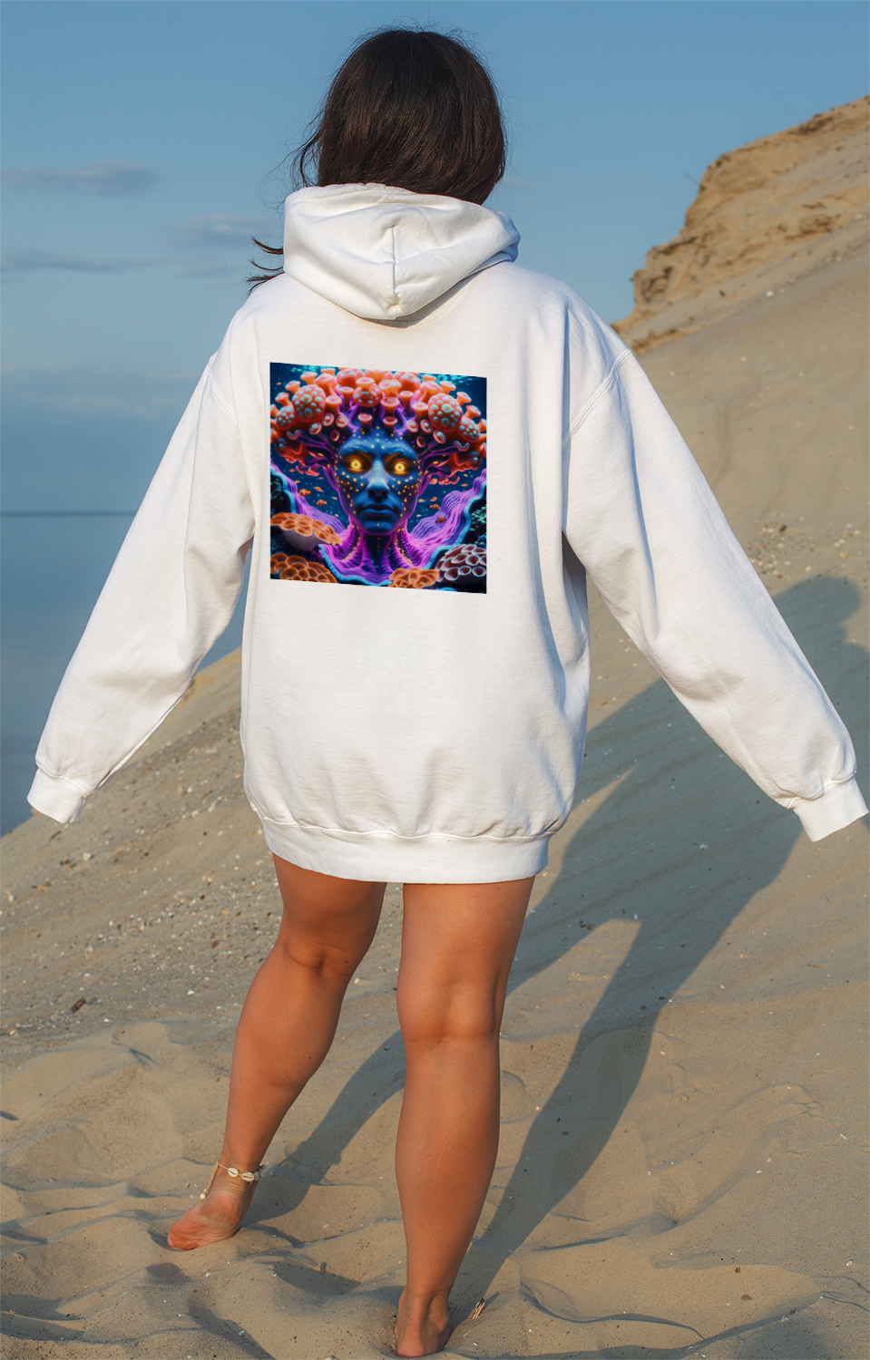 Coral Reef Entity Hoodie Back View Alt