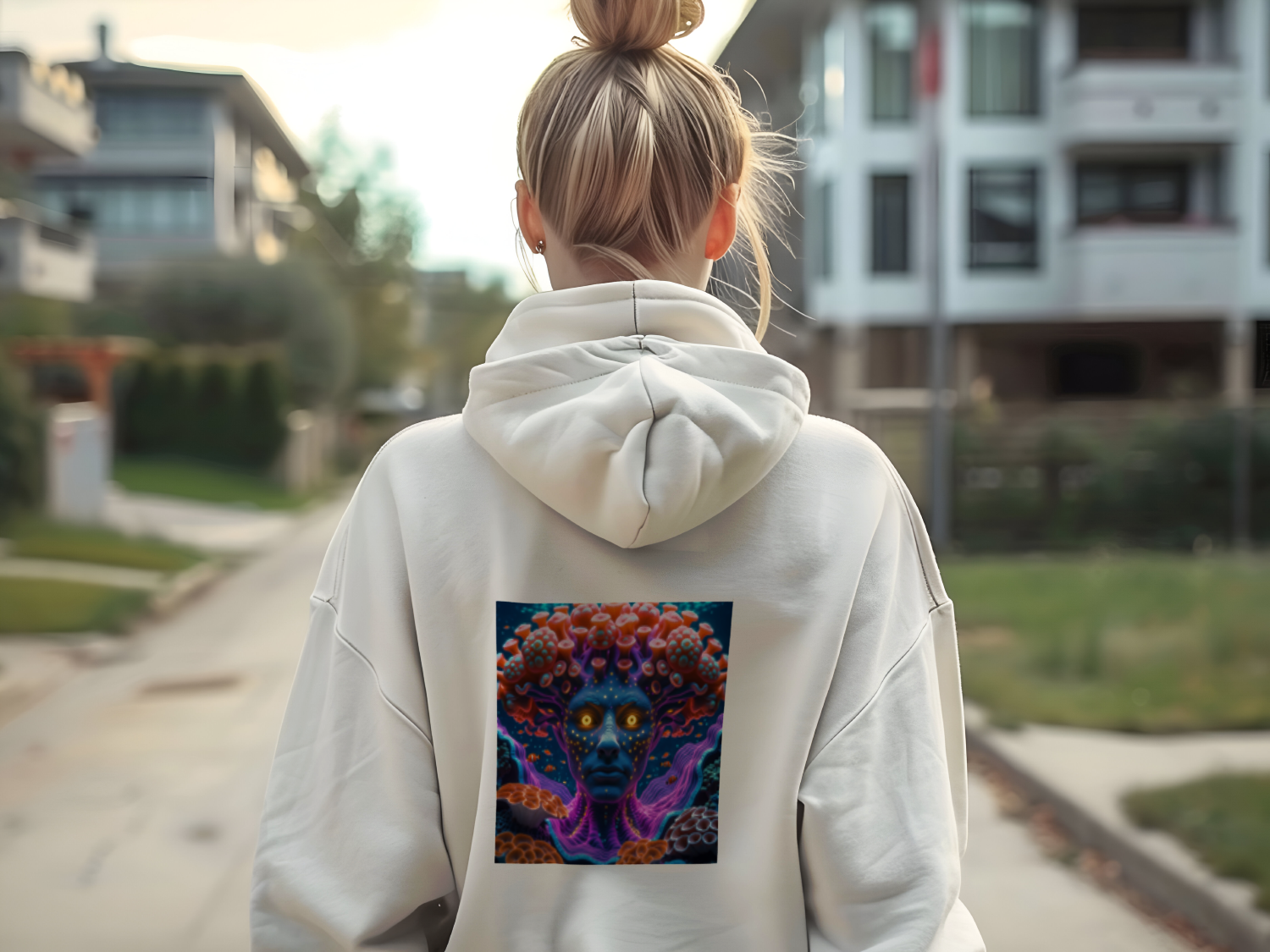 Coral Reef Entity Hoodie Back View