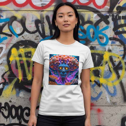 Coral Reef Entity T-Shirt Mockup White