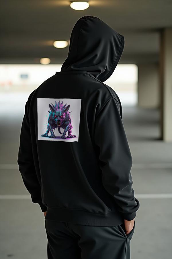 Chupacabra hoodie black mannequin