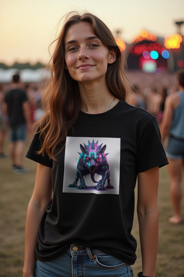 Chupacabra tee black contrapposto