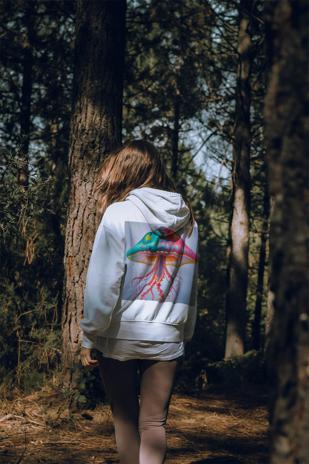 Jellyfish Mushroom Hybrid hoodie back v2 — primary