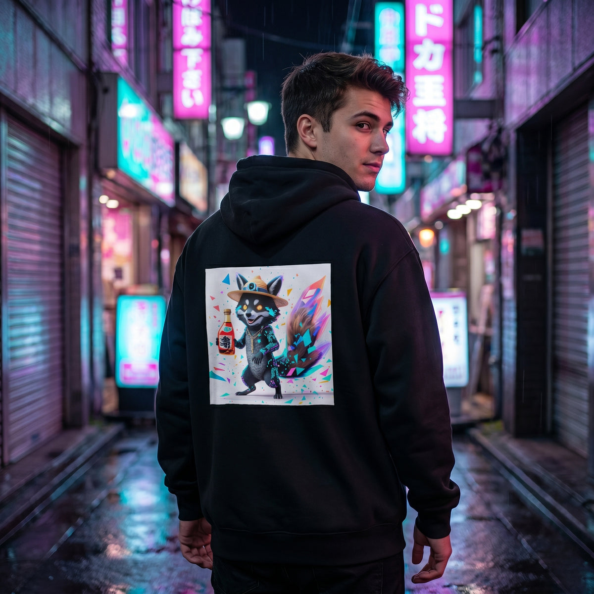 Glitch Tanuki Hoodie - UGC carousel slide 8