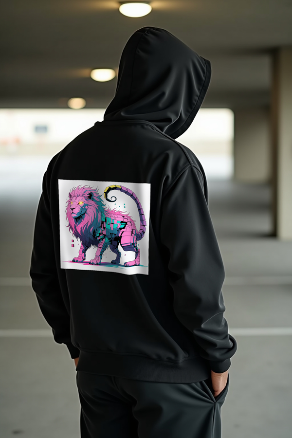 Glitch Manticore hoodie black back