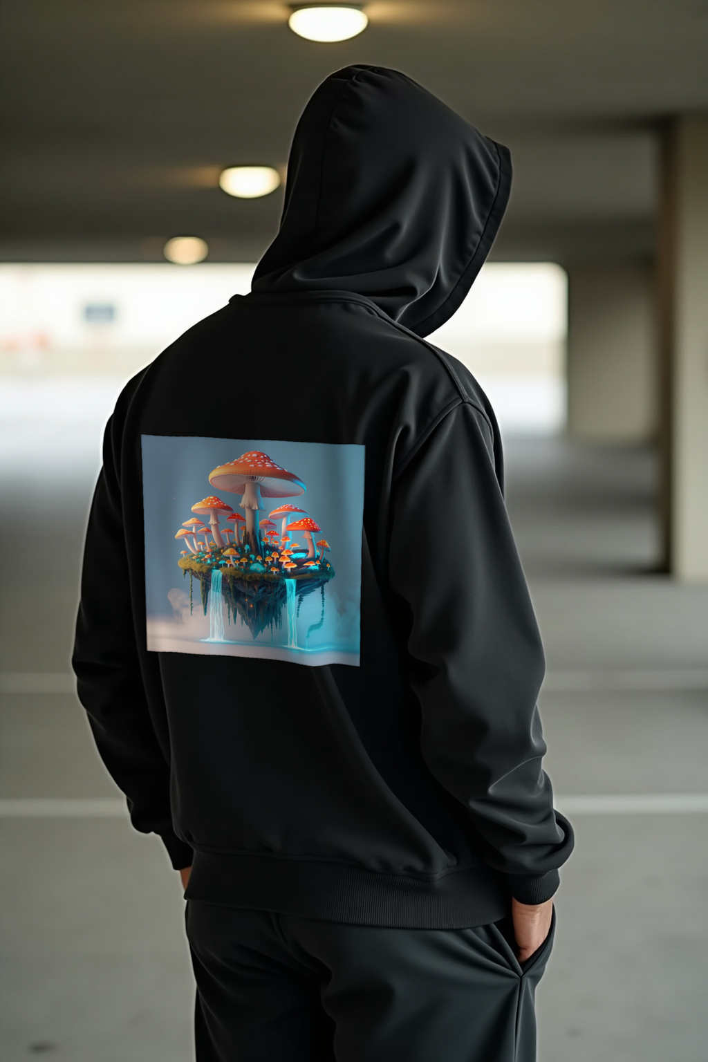 Mycelium Mirage Hoodie mockup 1 (featured)