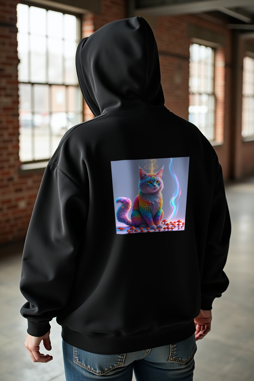 Mycelium Mirage Hoodie mockup 1