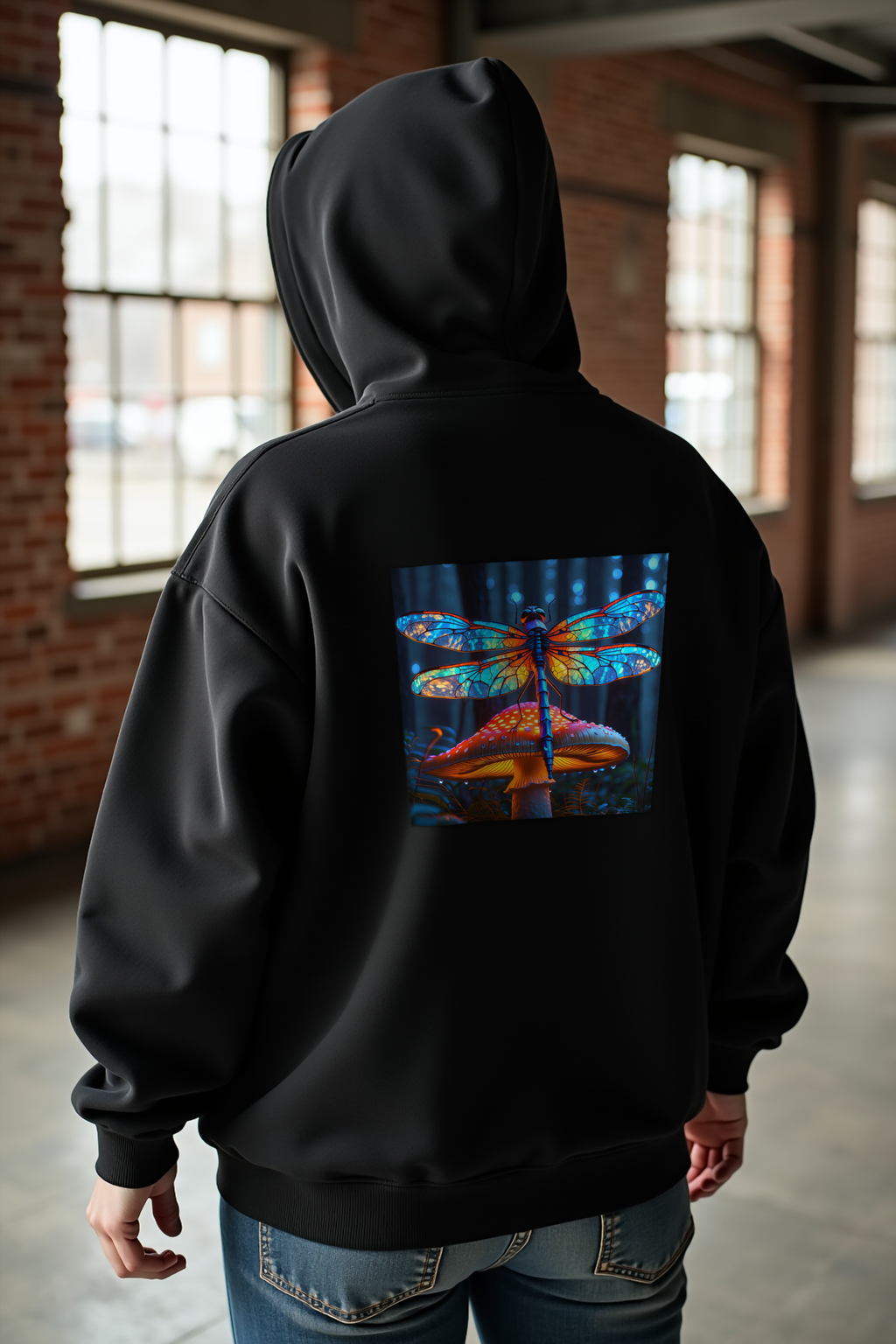 Mycelium Mirage Hoodie mockup 1
