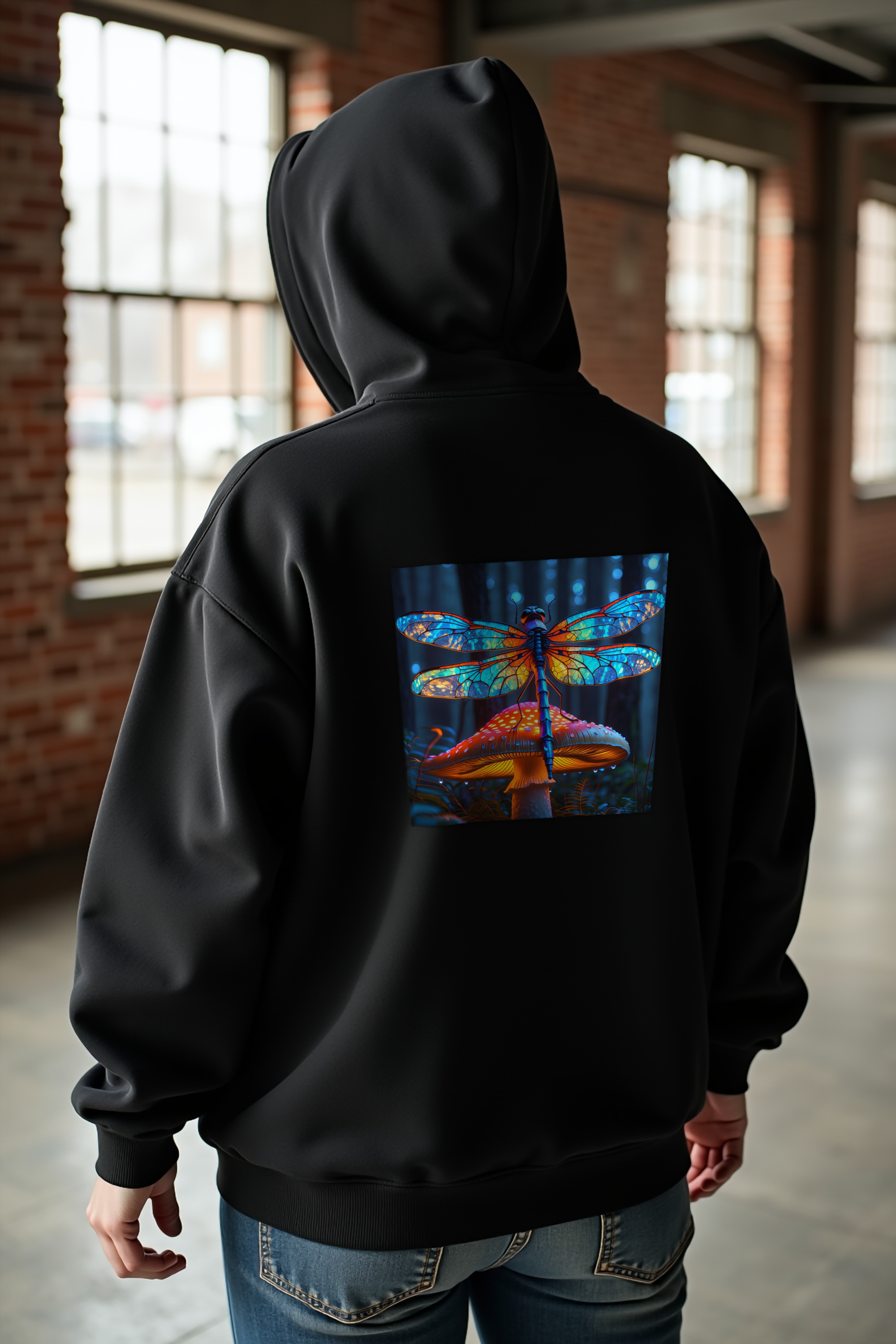 Mycelium Mirage Hoodie mockup 1