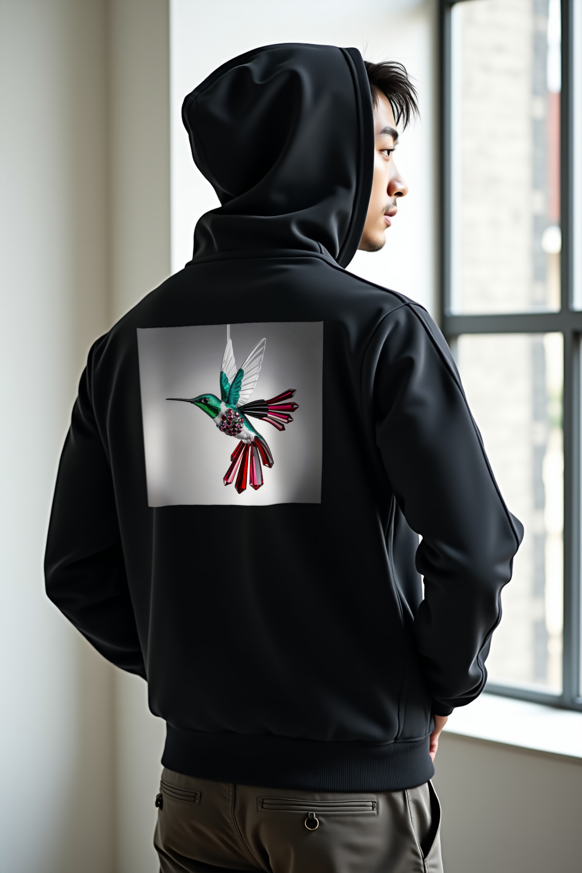 Alexandrite Hummingbird Hoodie - lifestyle 1