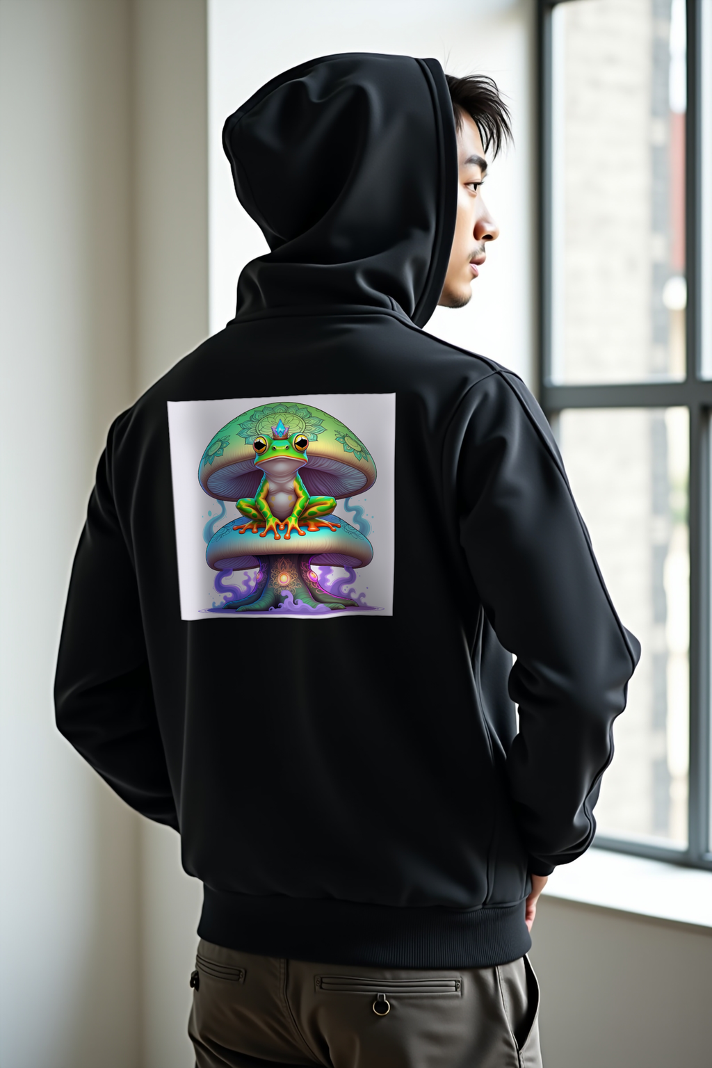 Mycelium Mirage Hoodie mockup 1 (featured)