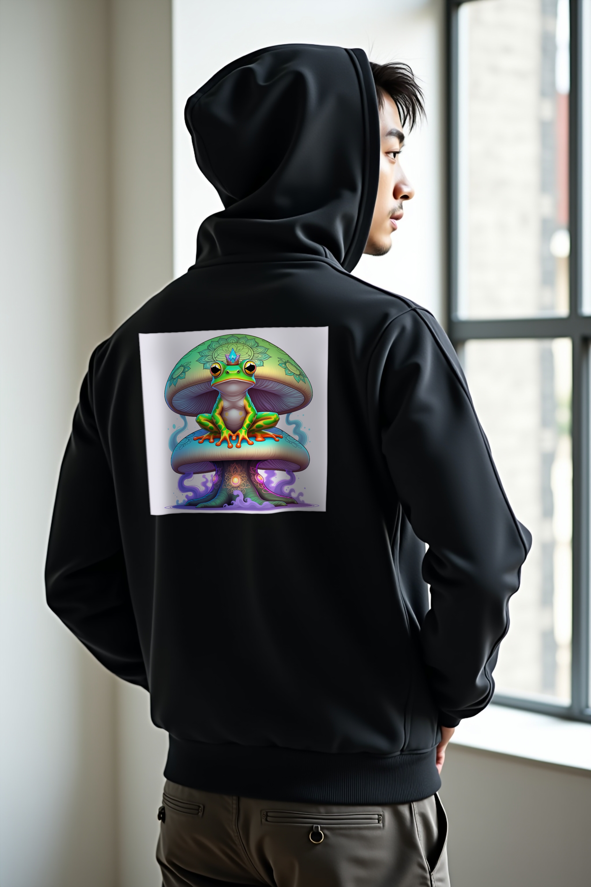 Mycelium Mirage Hoodie mockup 1 (featured)