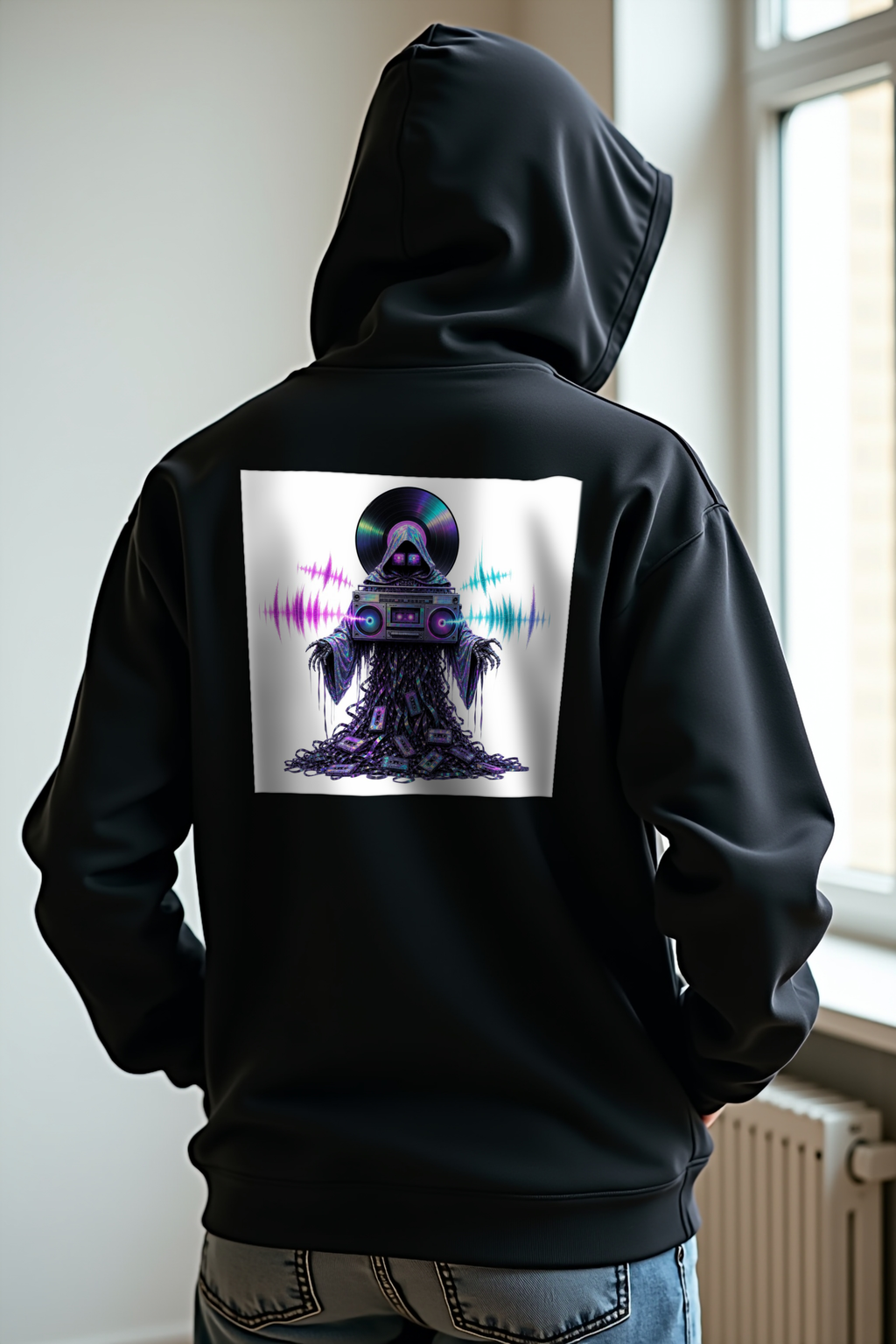 The Boombox Phantom hoodie white