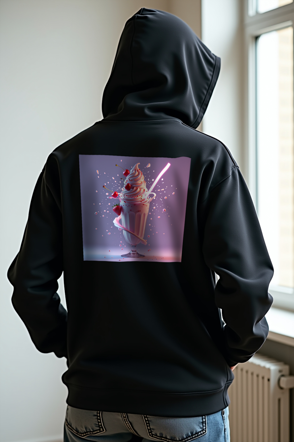 Cherry Galaxy Shake mockup view