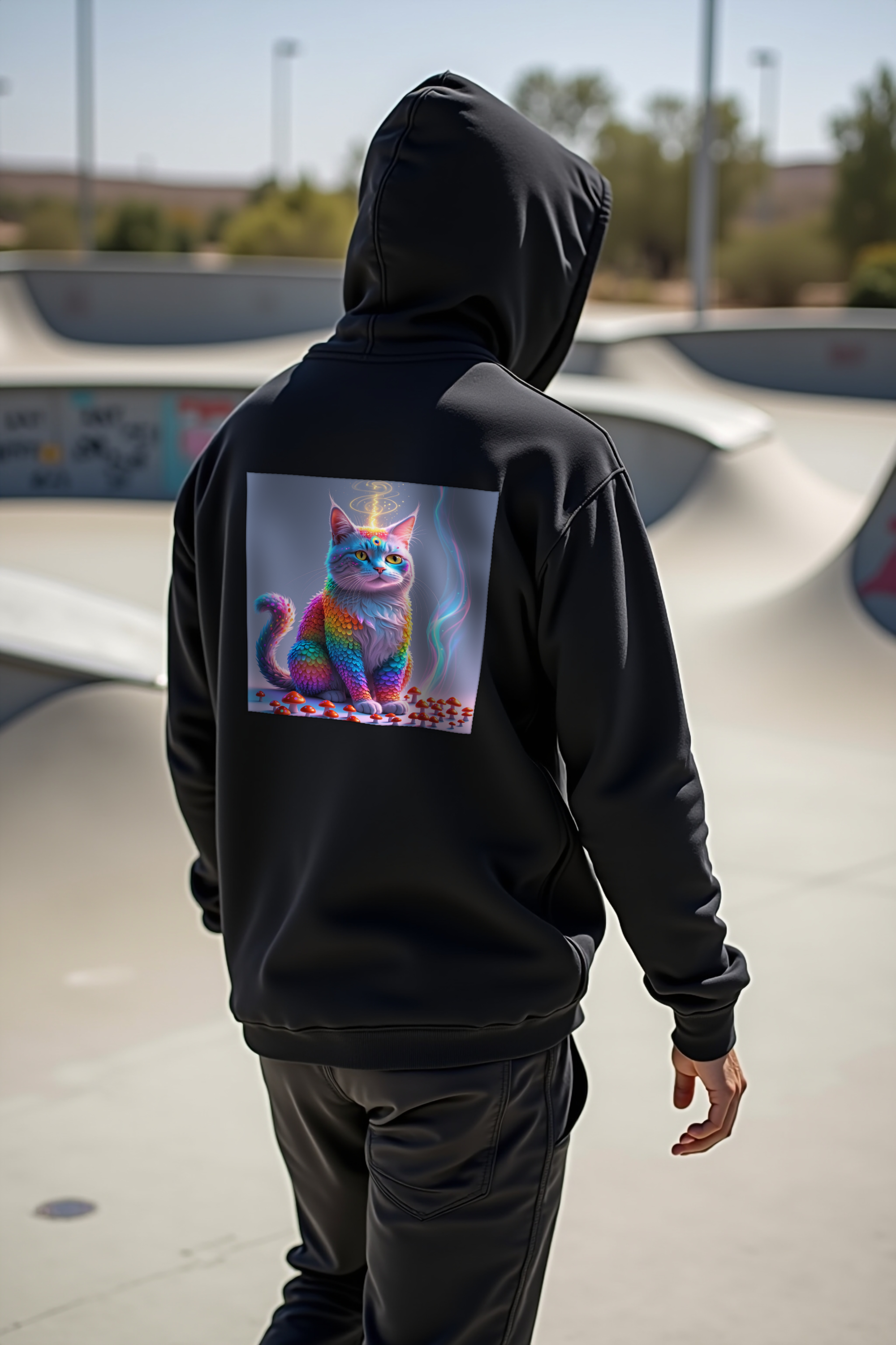 Mycelium Mirage Hoodie mockup 2