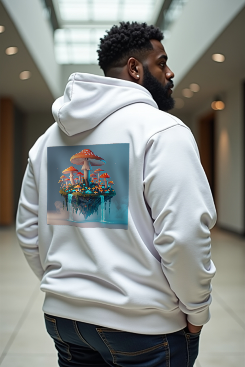 Mycelium Mirage Hoodie mockup 3