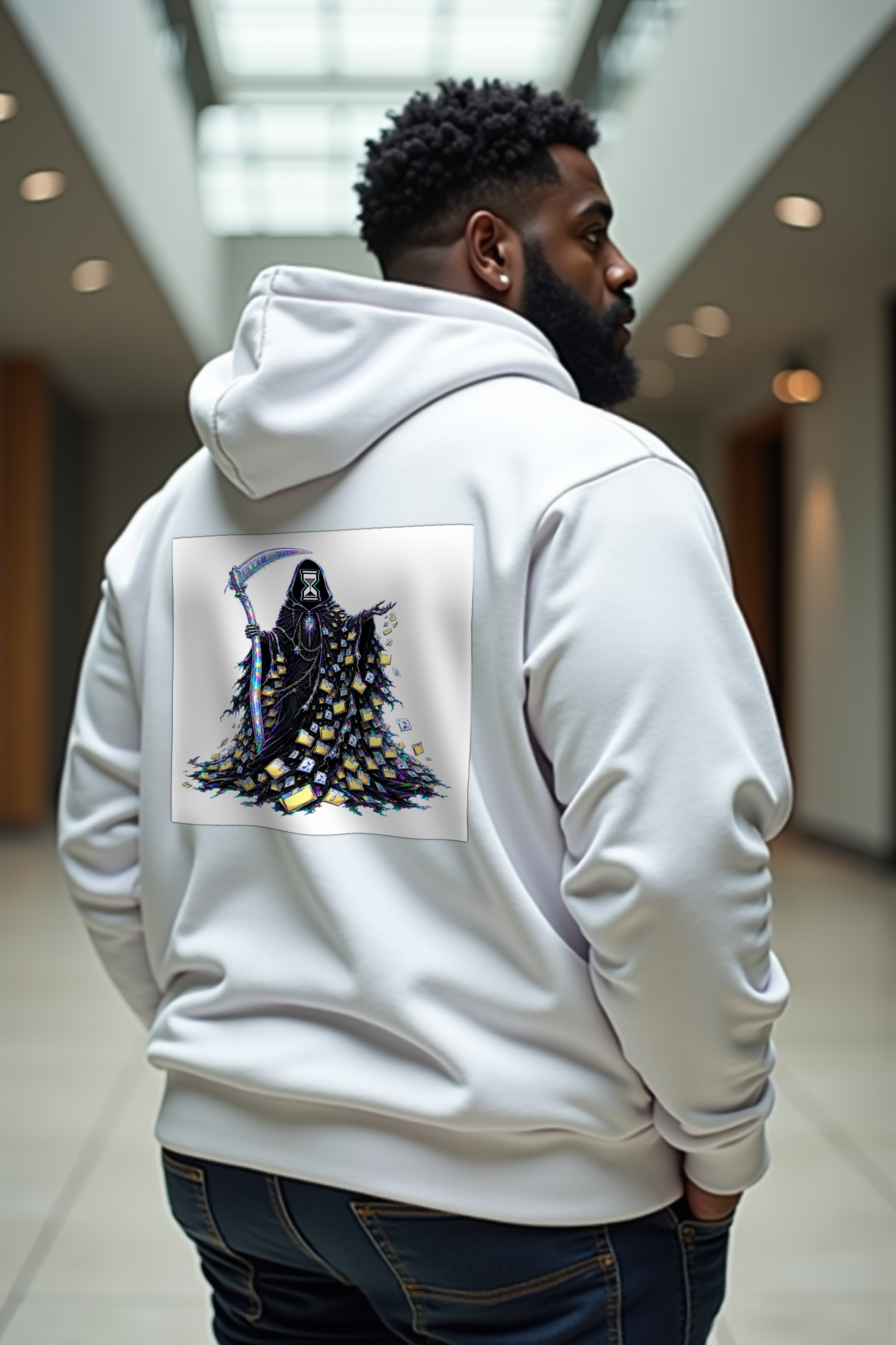 The Hourglass Reaper hoodie black