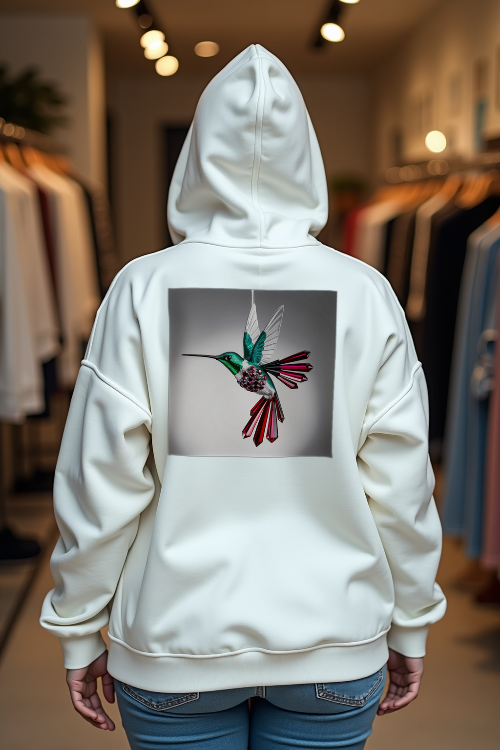 Alexandrite Hummingbird Hoodie - lifestyle 3