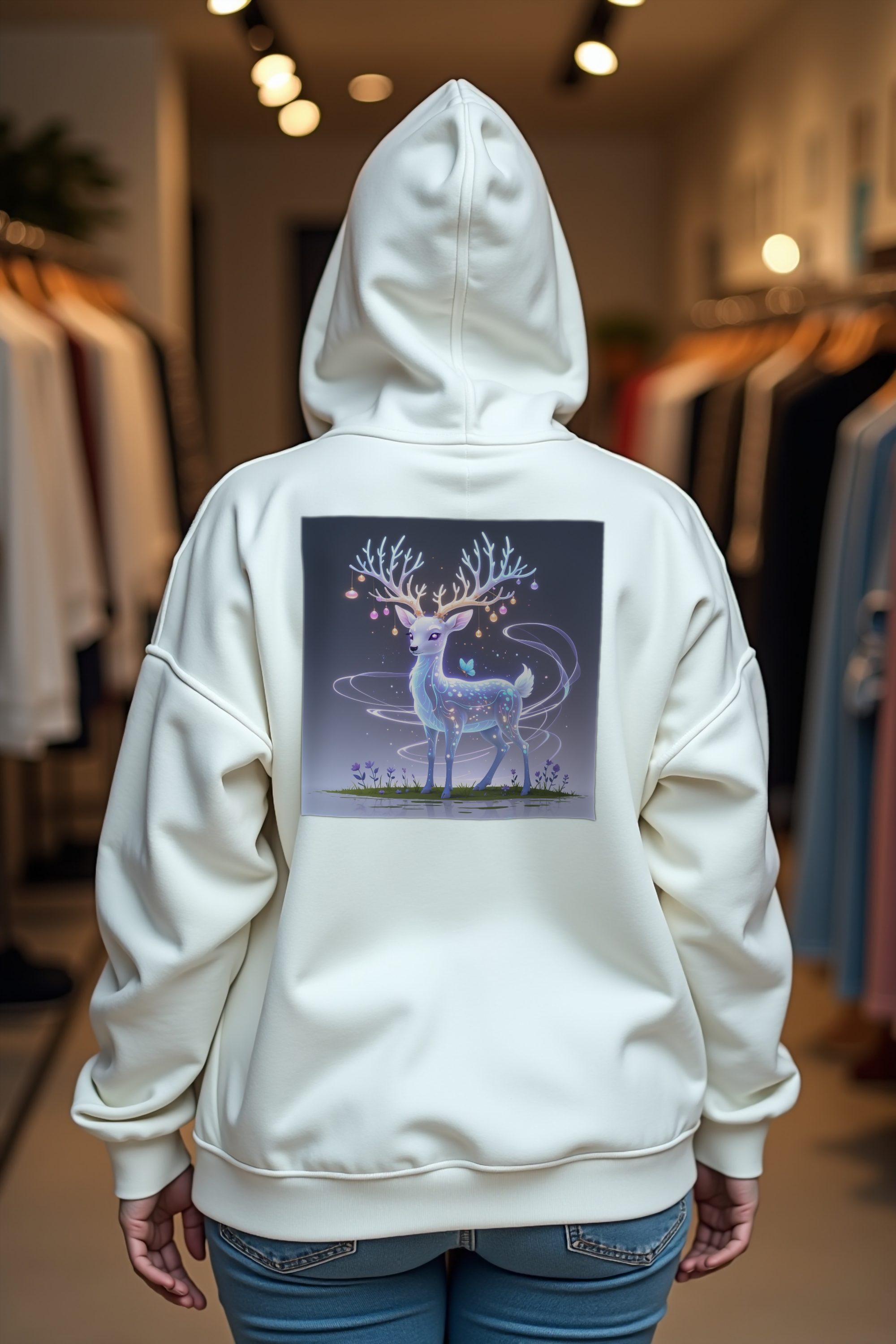 Ghostly Deer - Unisex Hoodie | Premium Streetwear