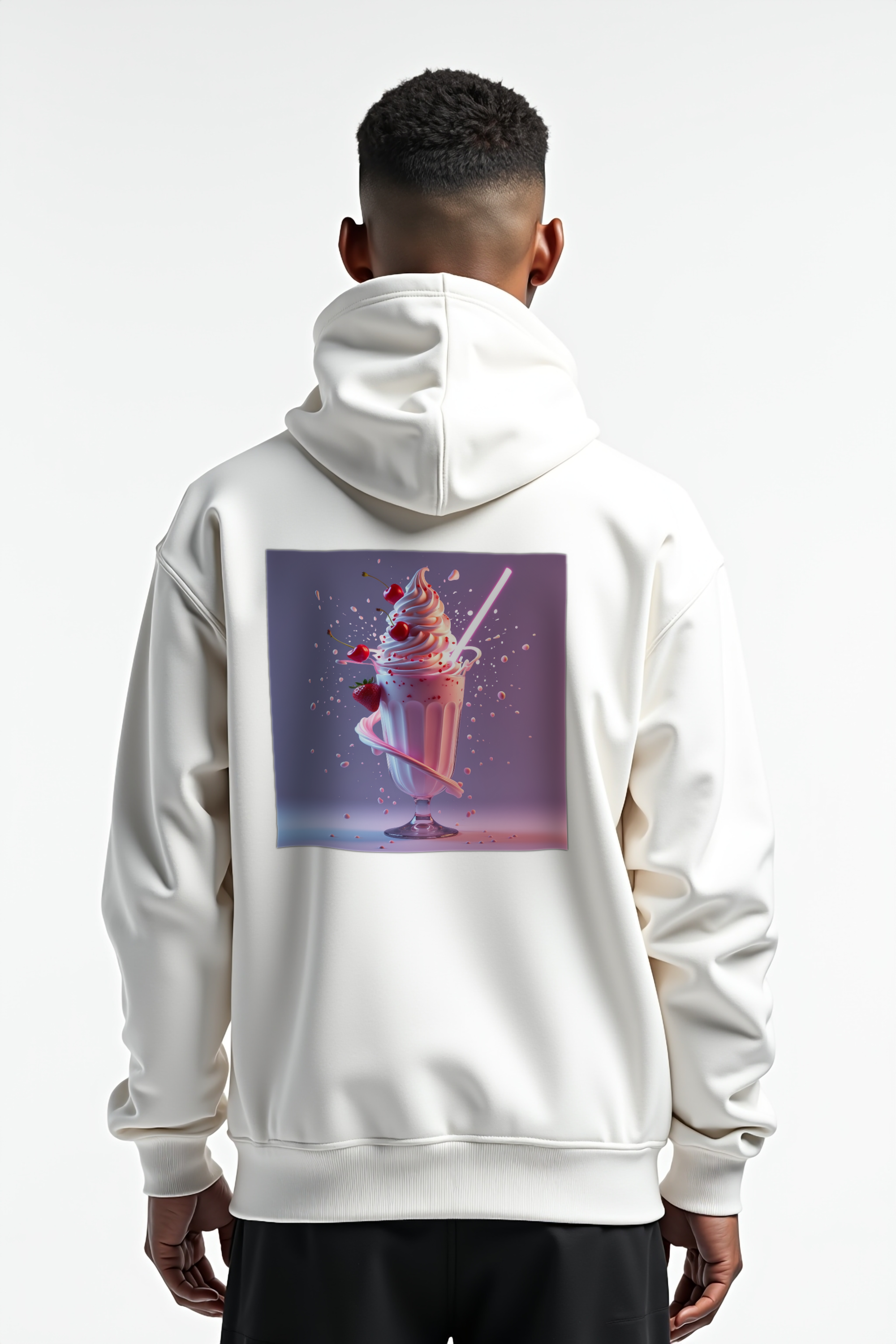 Cherry Galaxy Shake mockup view