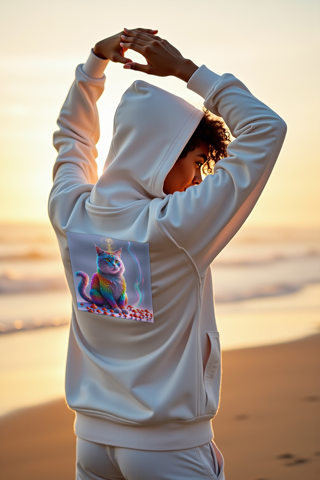 Mycelium Mirage Hoodie mockup 4