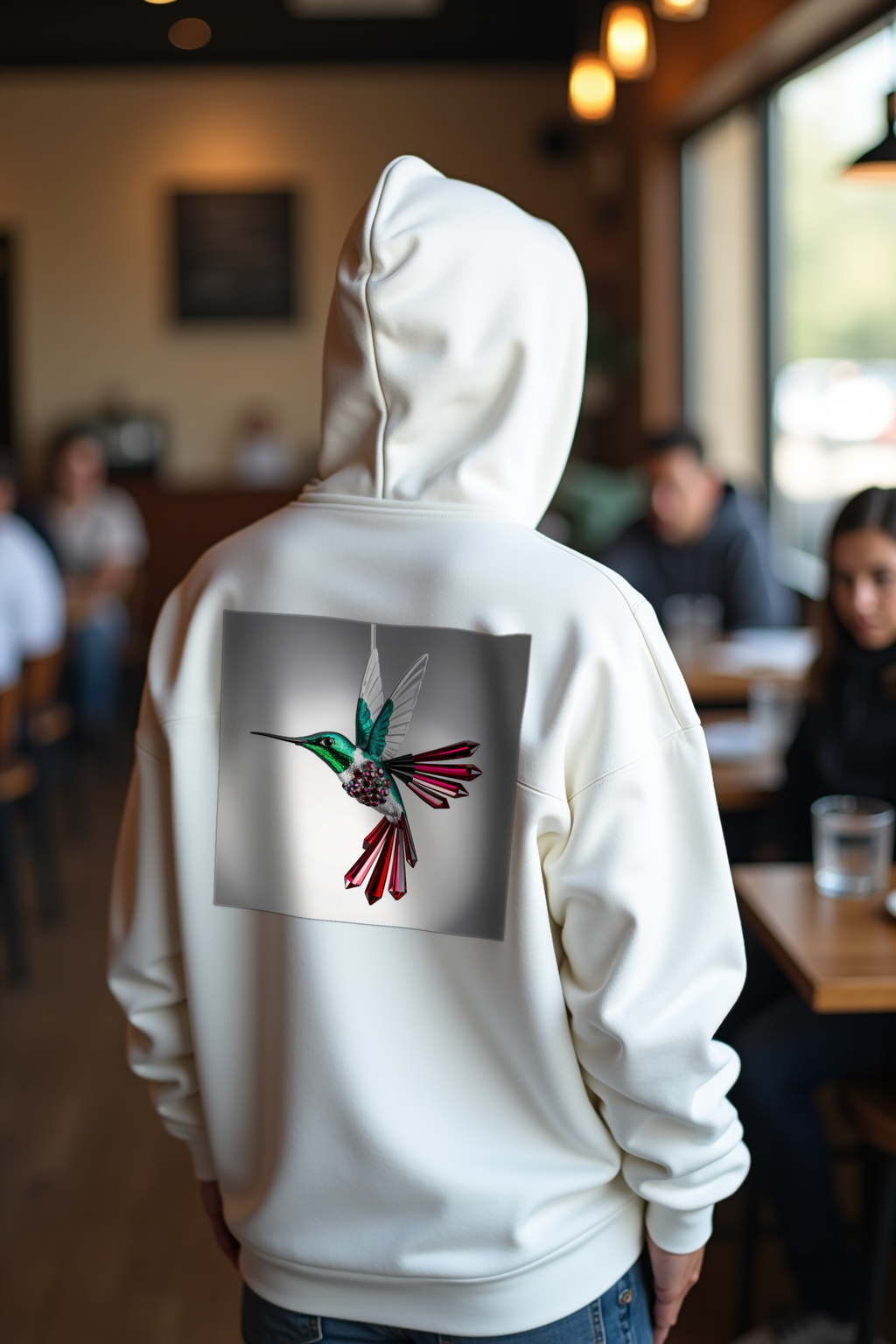 Alexandrite Hummingbird Hoodie - lifestyle 4