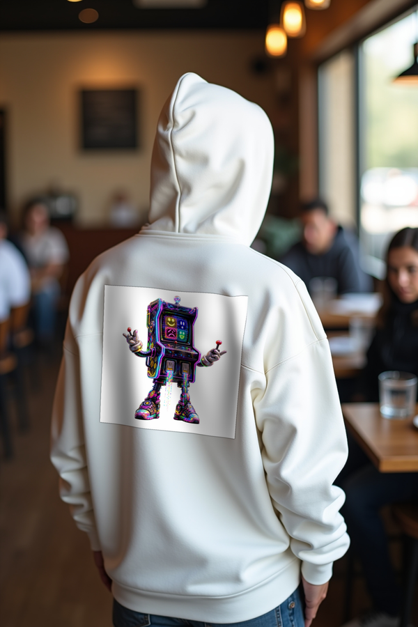 The Last Arcade Cabinet hoodie white