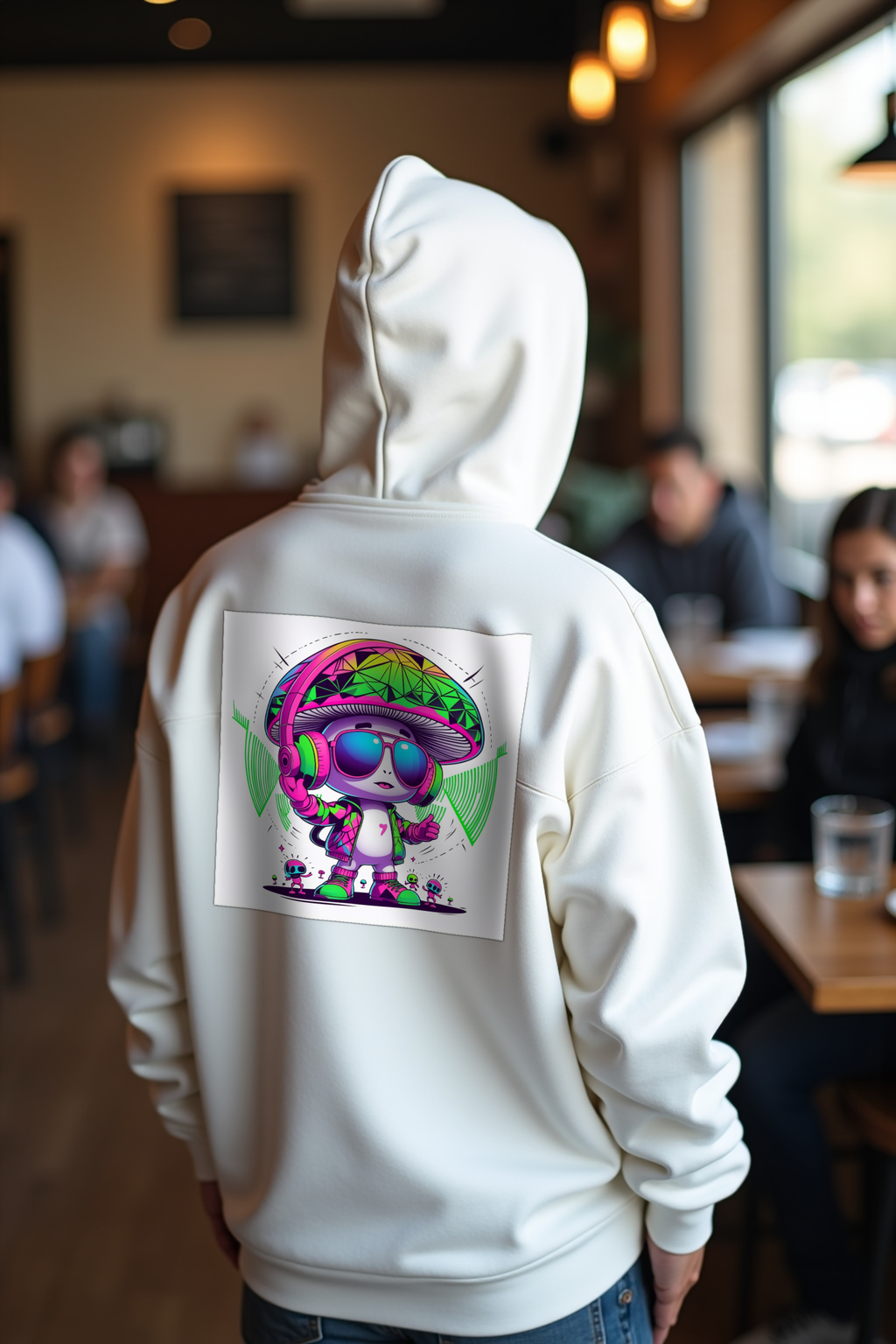 Mycelium Mirage Hoodie mockup 4