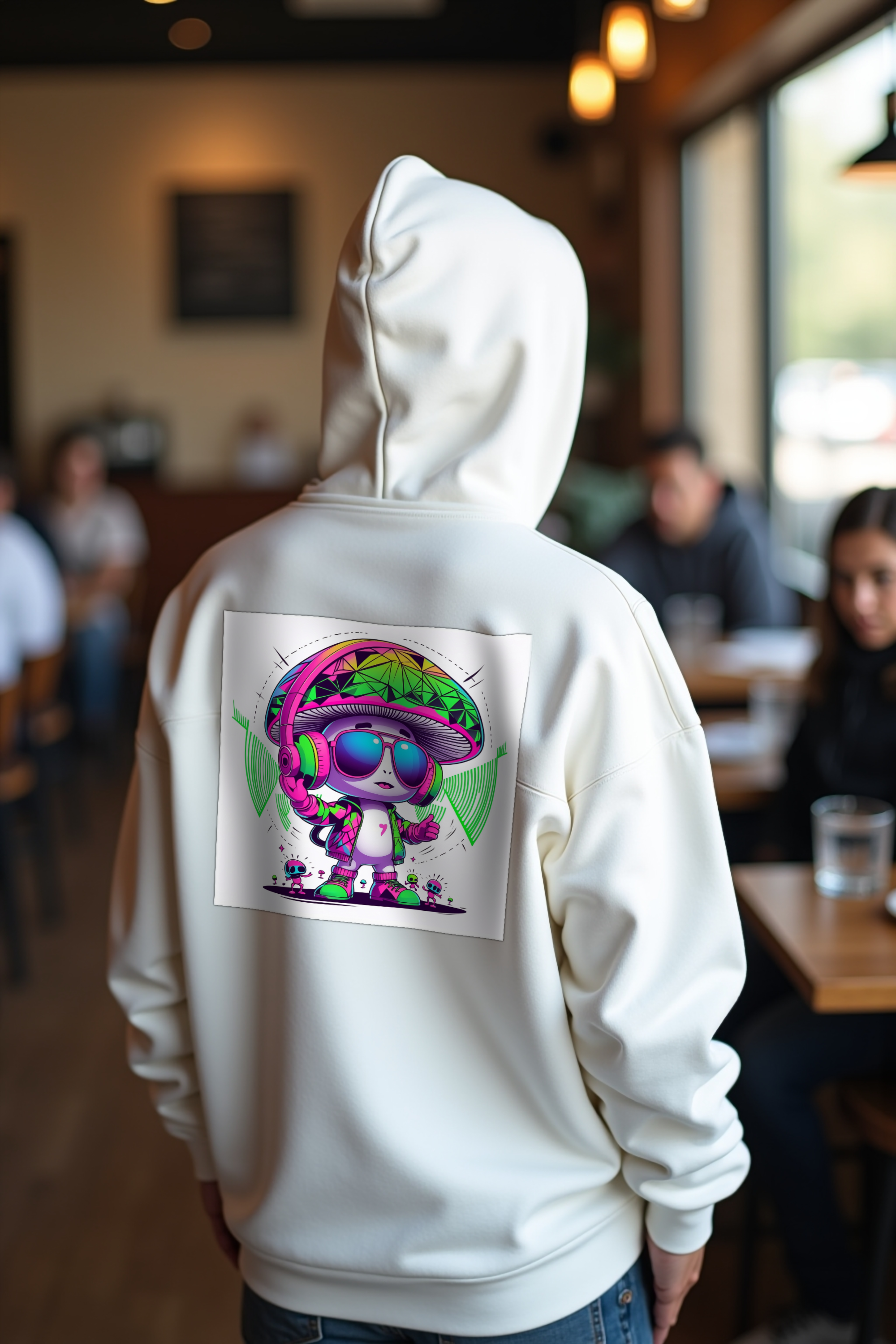 Mycelium Mirage Hoodie mockup 4