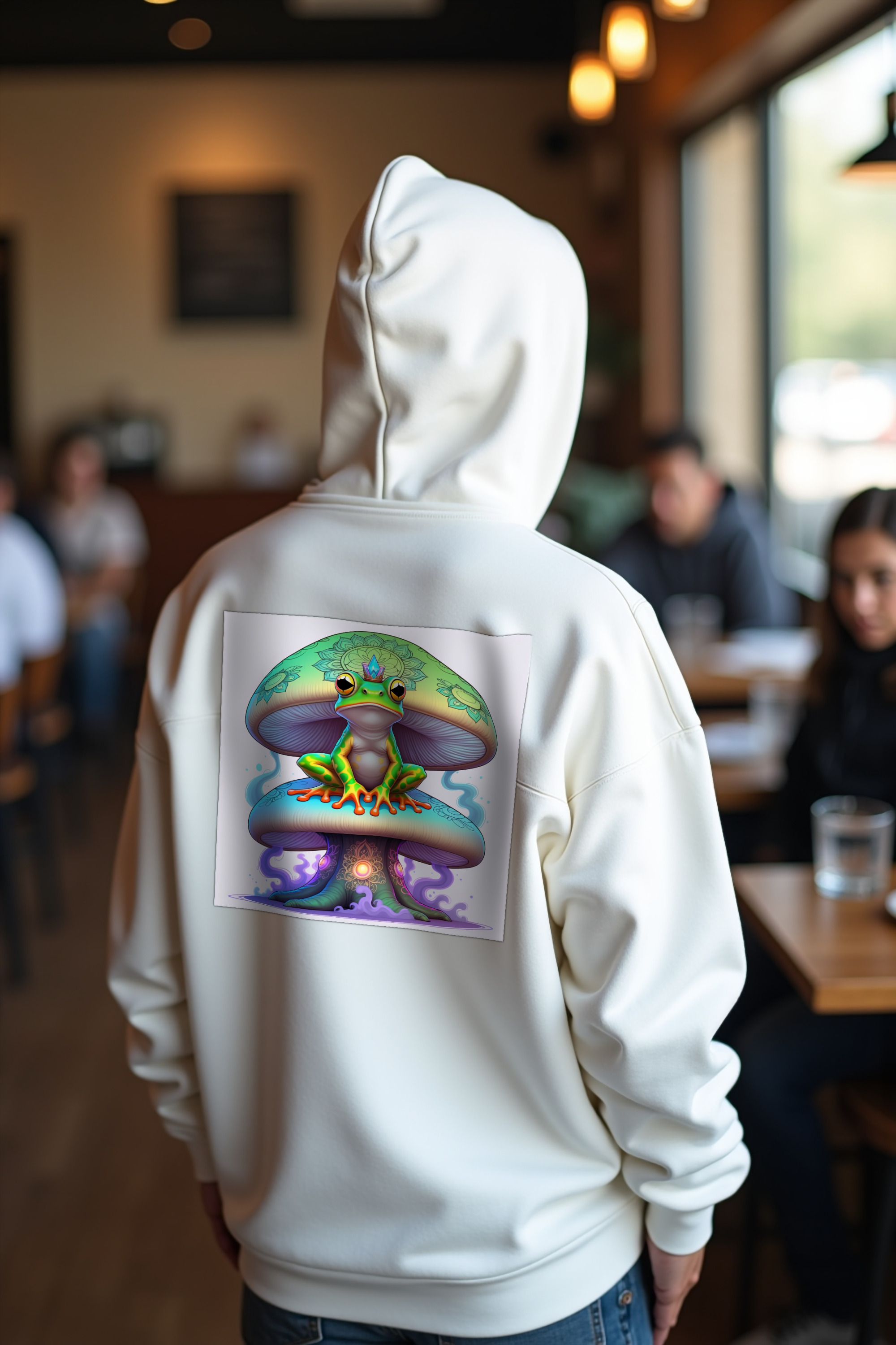 Mycelium Mirage Hoodie mockup 4