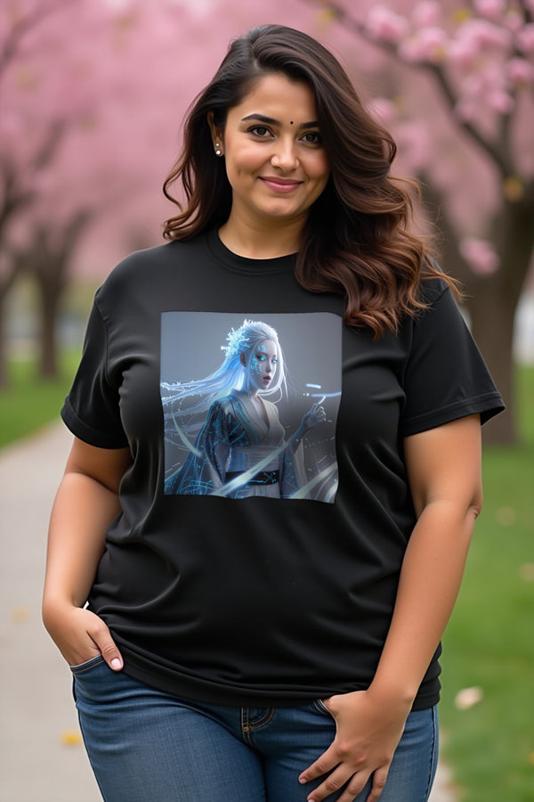 Cryo Yuki-Onna T-Shirt mockup — black
