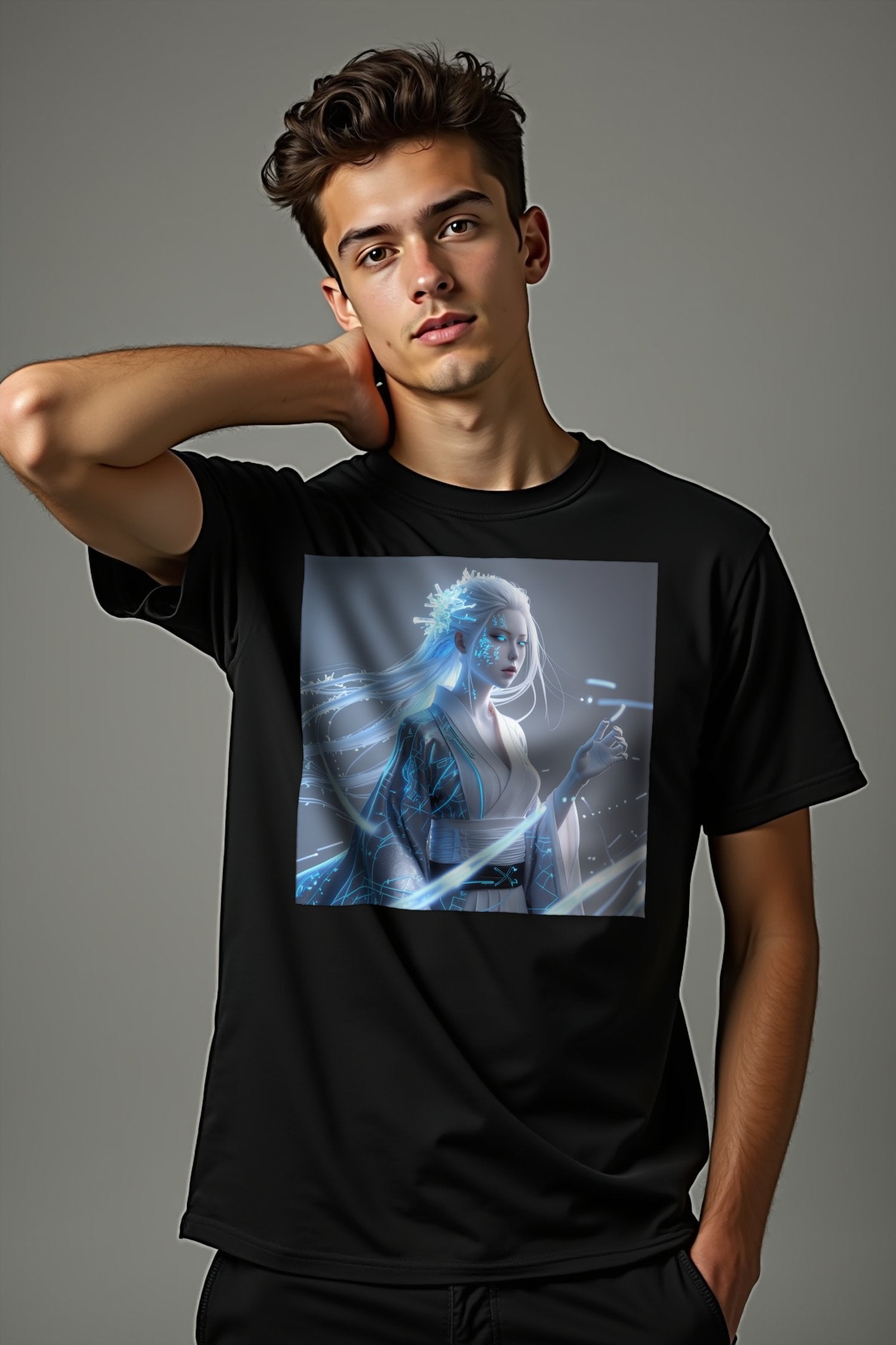 Cryo Yuki-Onna T-Shirt mockup — black