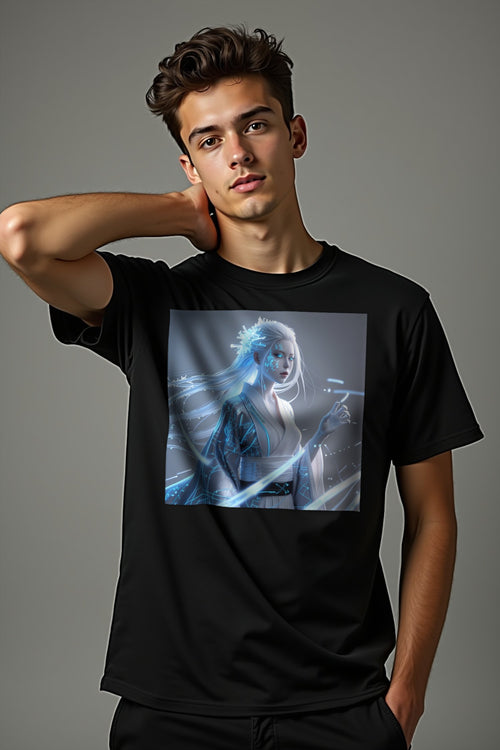 Cryo Yuki-Onna T-Shirt mockup — black