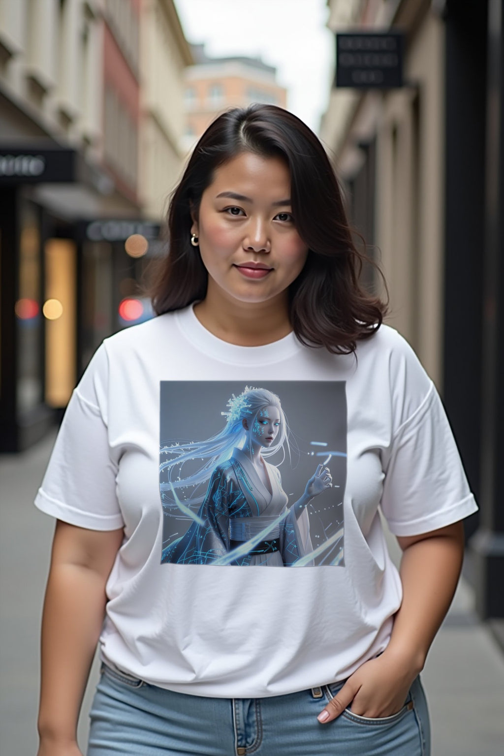 Cryo Yuki-Onna T-Shirt mockup — white