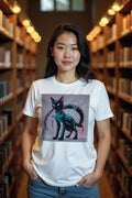 Phantom Bakeneko T-Shirt mockup — white