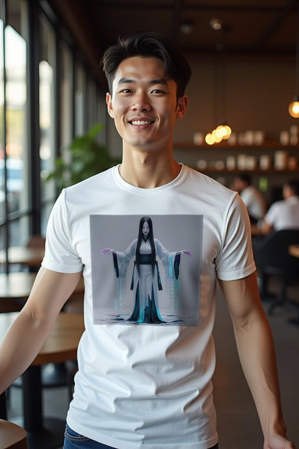 Digital Yurei T-Shirt mockup — white