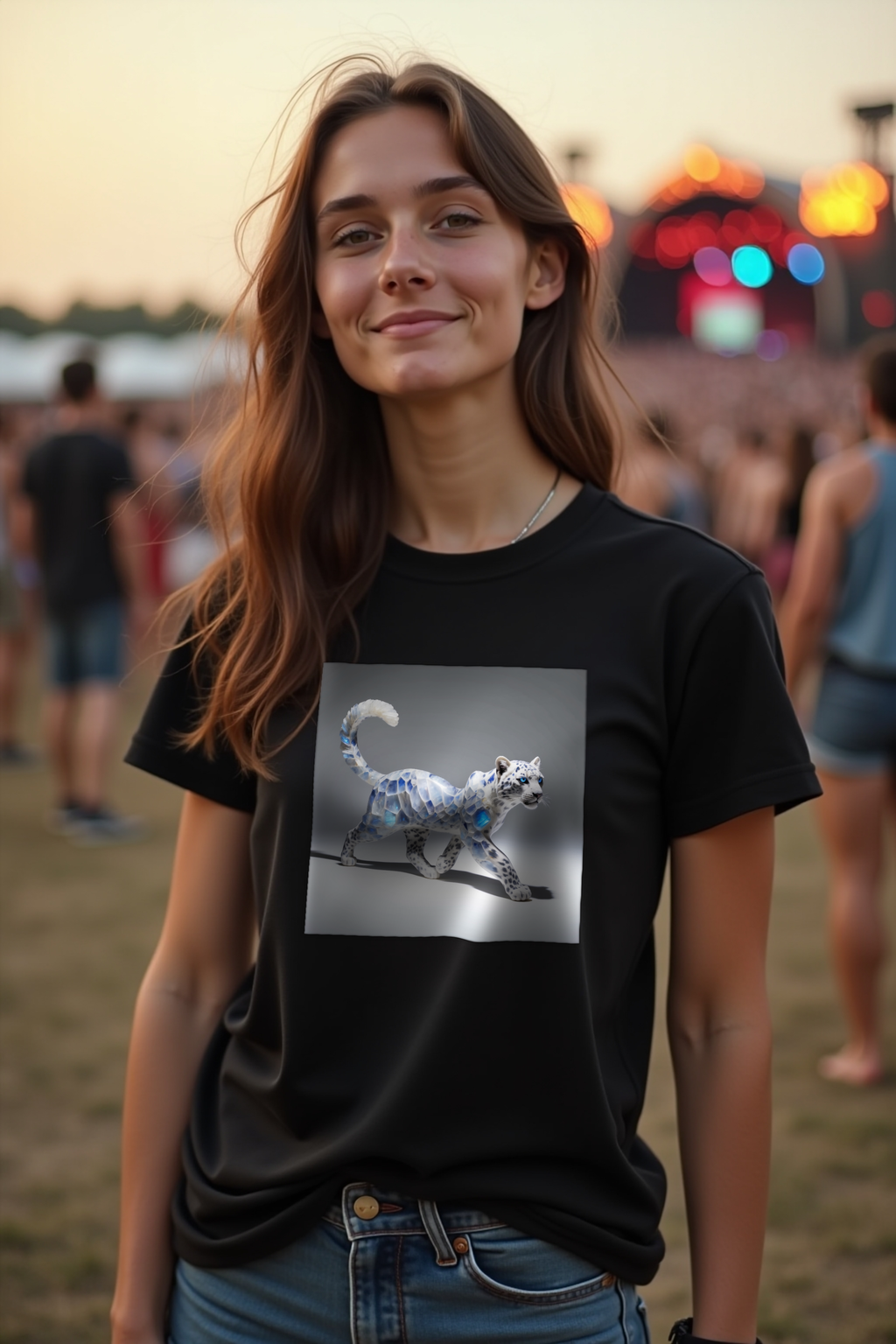 Moonstone Leopard Tee - lifestyle 1