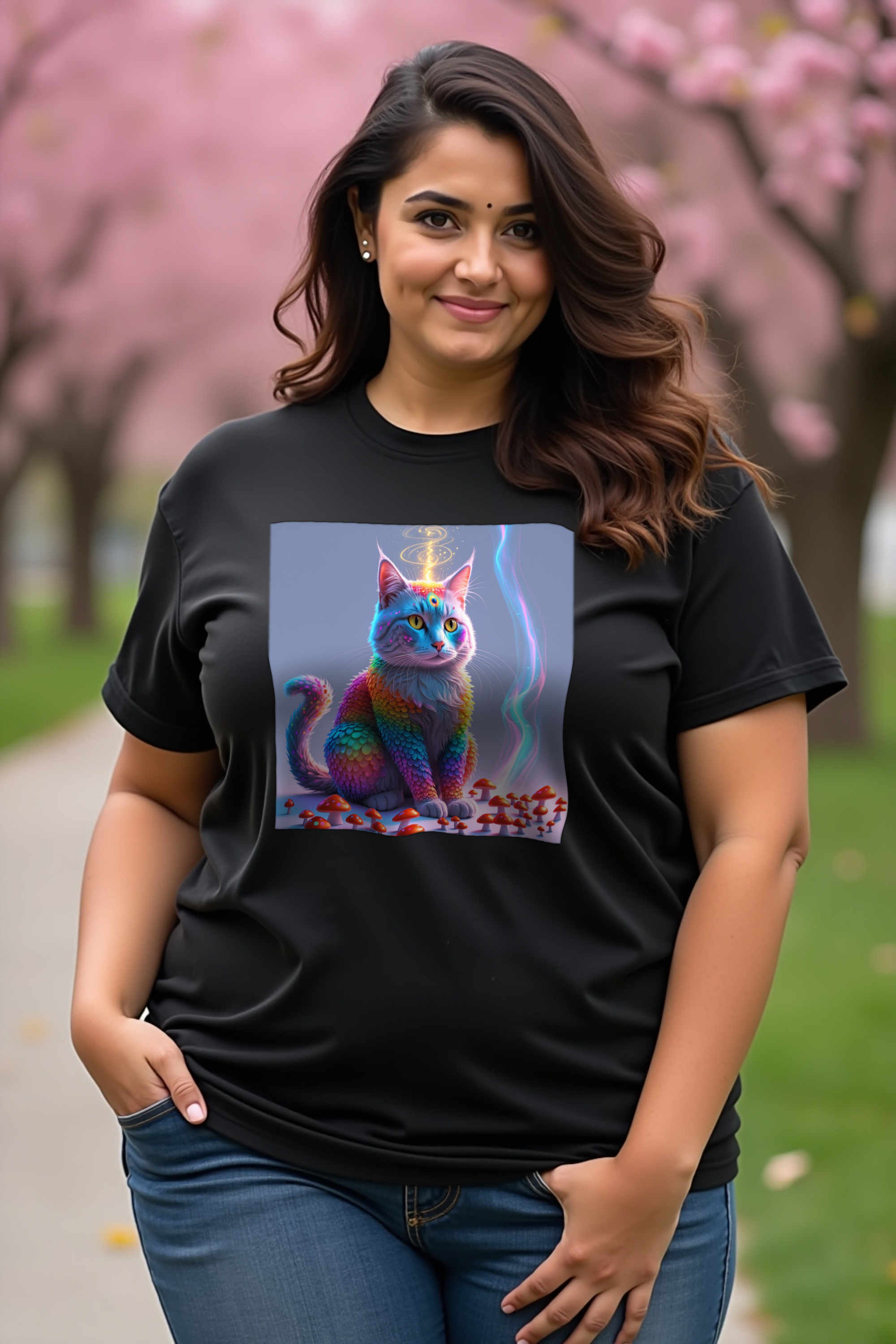Mycelium Mirage Tee mockup 1