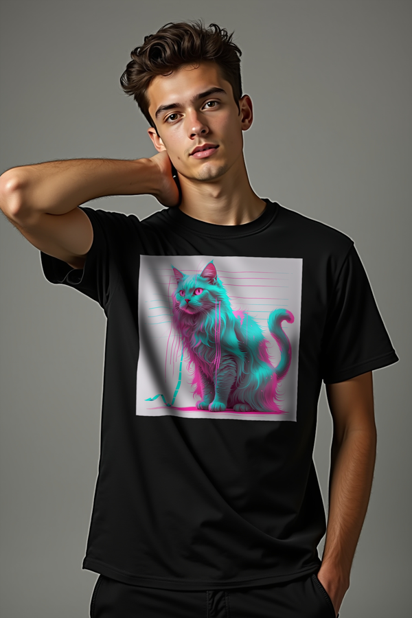 VHS Specter Cat T-Shirt Black Front