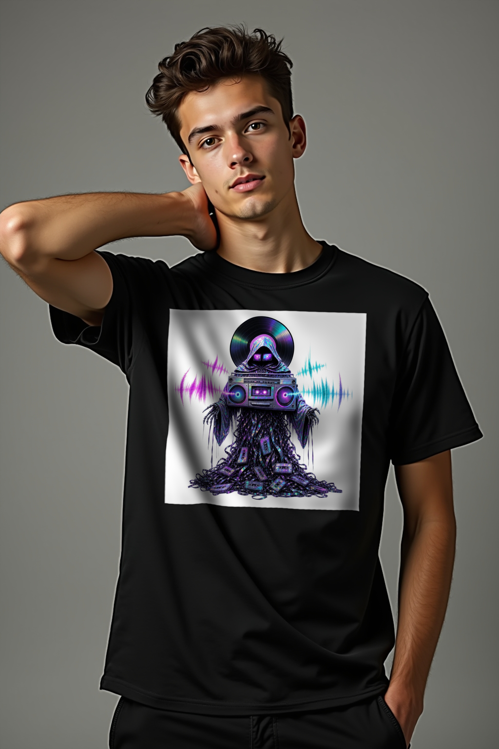 The Boombox Phantom tshirt white