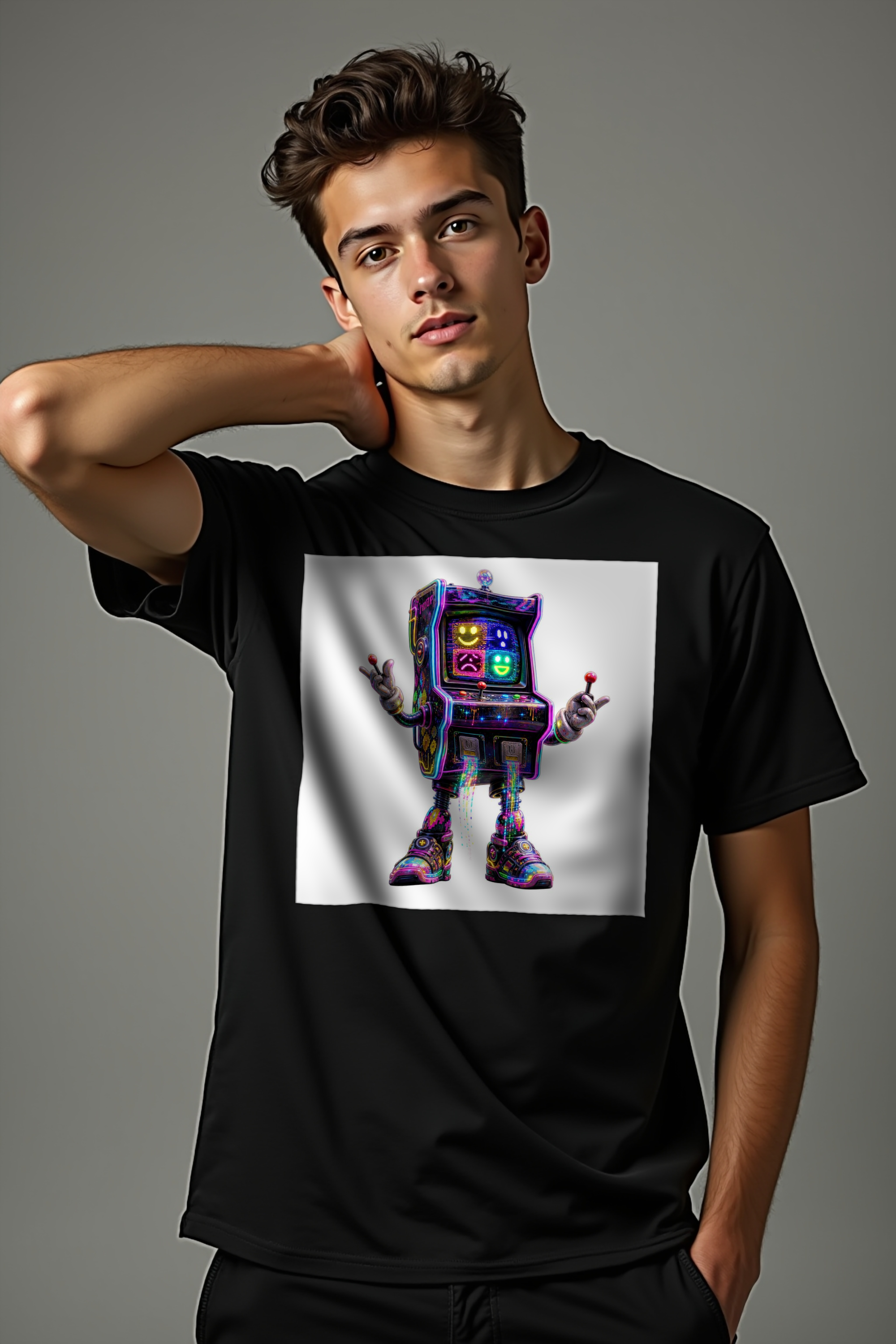 The Last Arcade Cabinet tshirt white