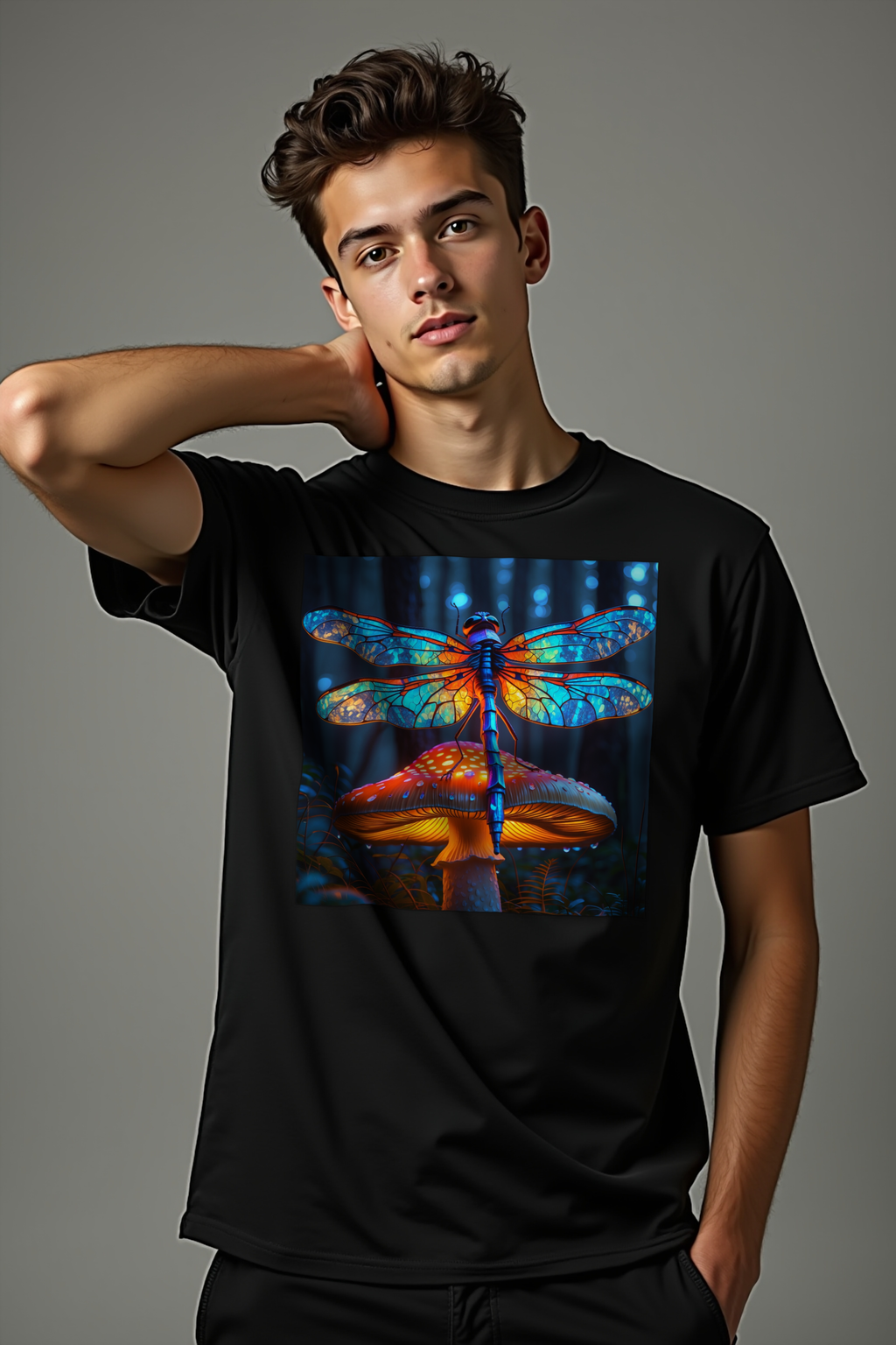 Mycelium Mirage Tee mockup 1