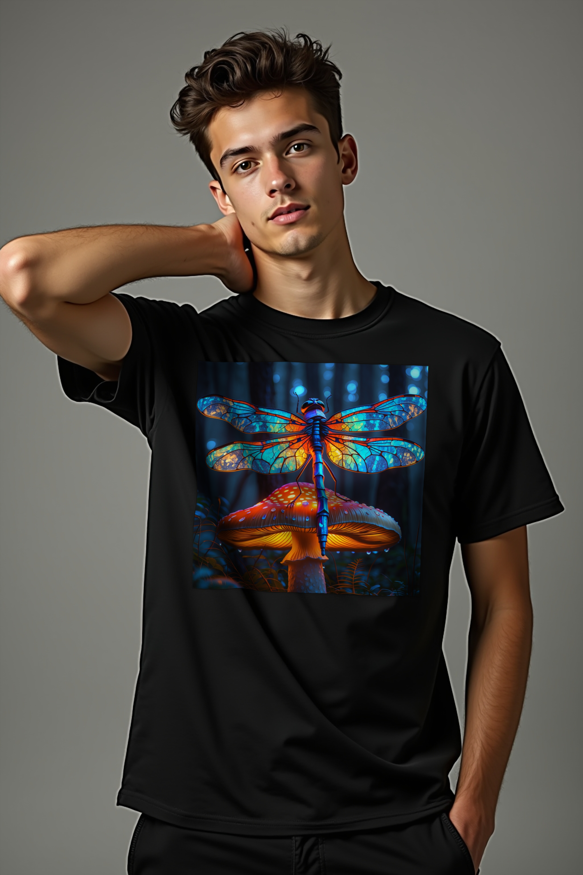 Mycelium Mirage Tee mockup 1
