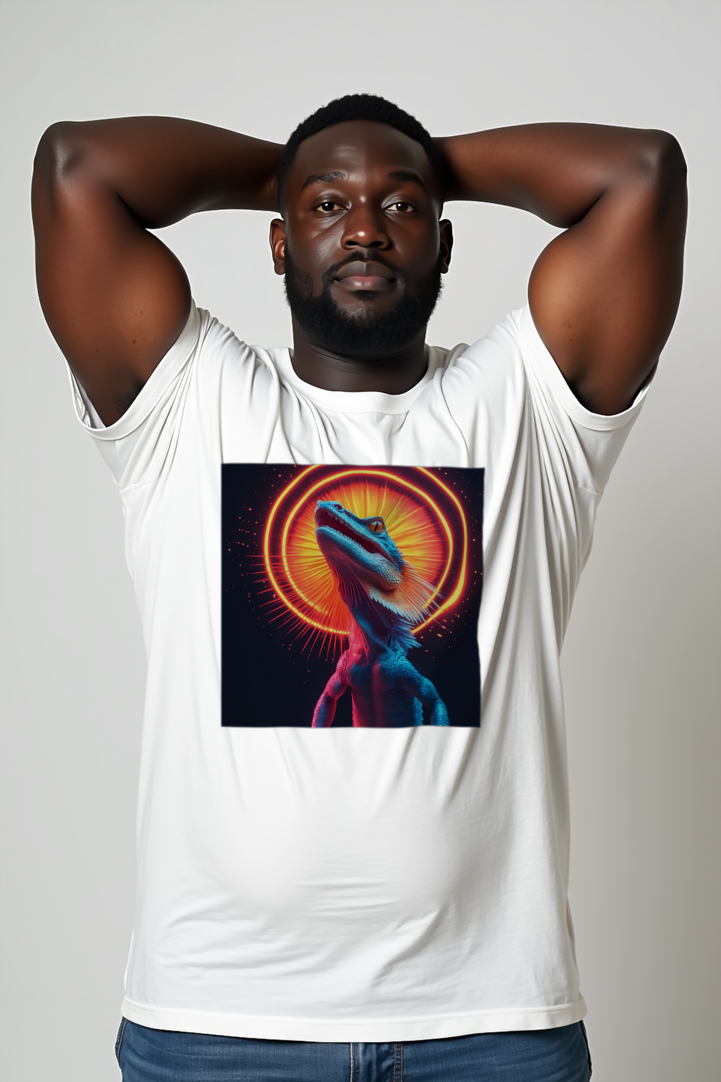 Frilled Lizard tee white mockup front
