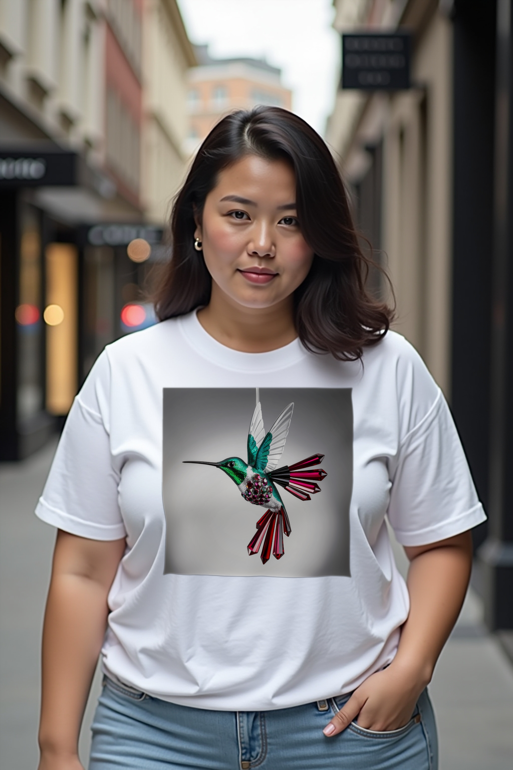 Alexandrite Hummingbird Tee - lifestyle 3