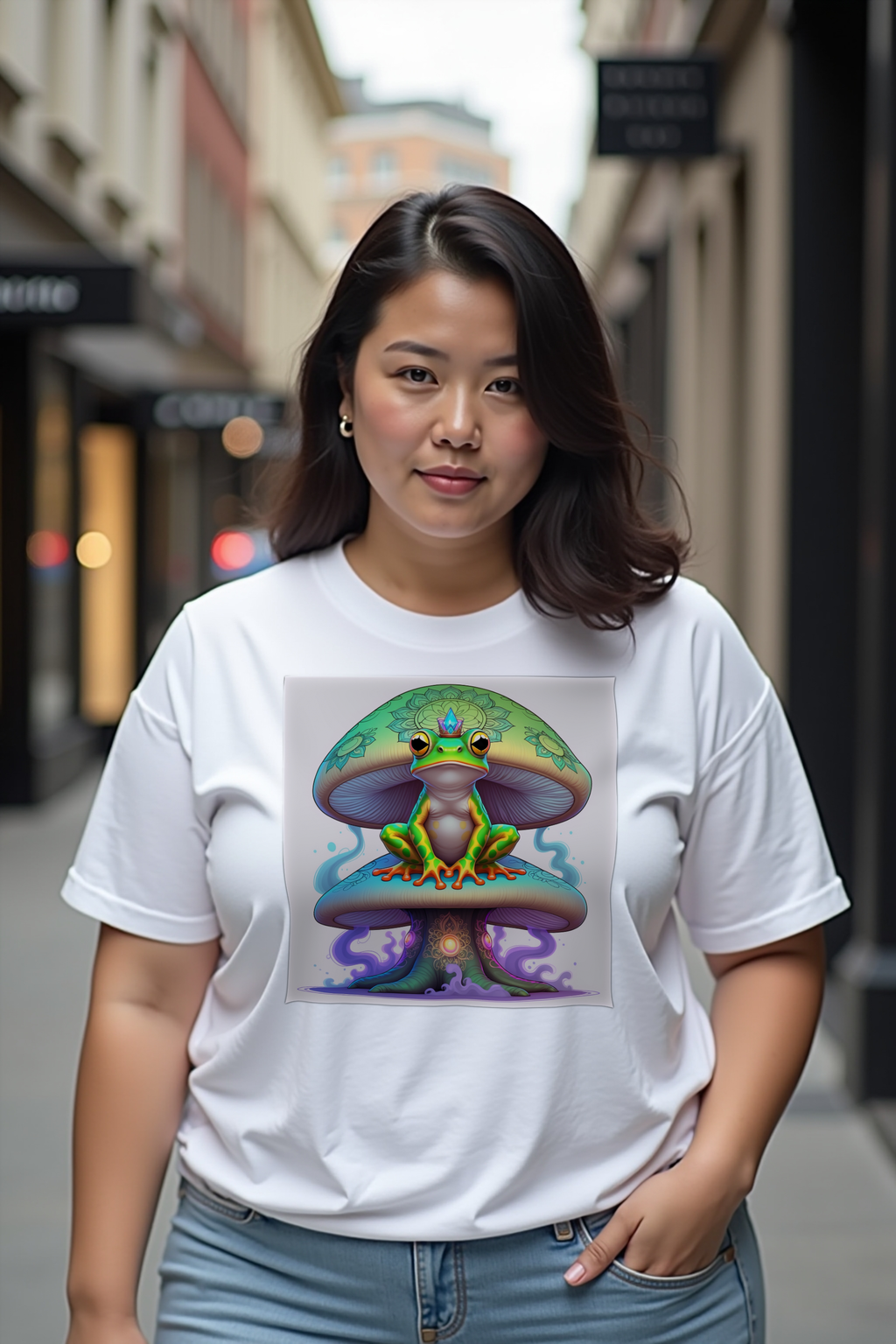 Mycelium Mirage Tee mockup 3
